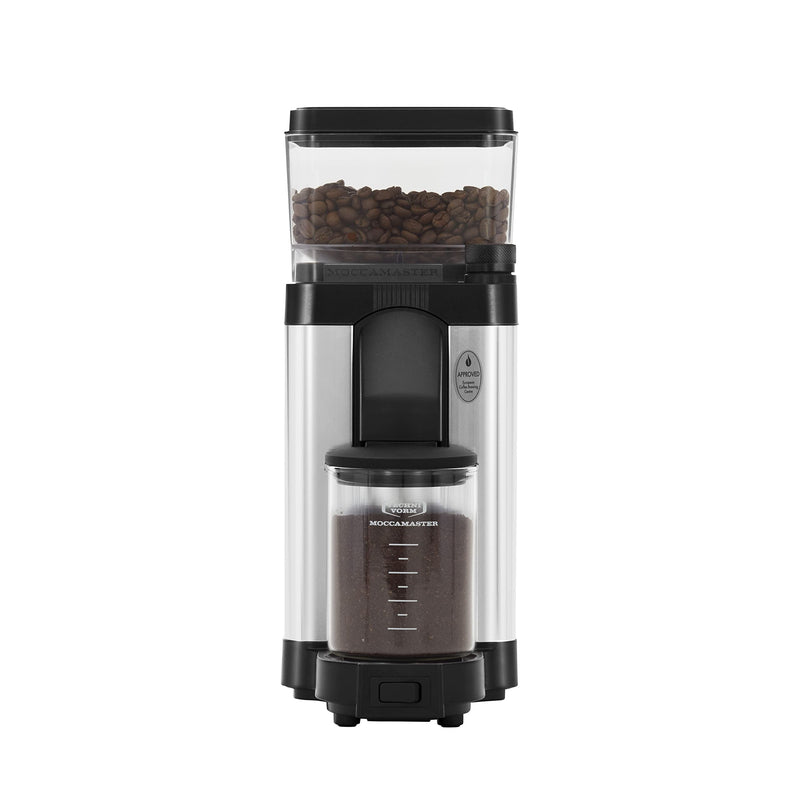 Technivorm Moccamaster KM5 Burr Coffee Grinder – 50mm Flat Burr, Stepless Adjustment – Silver
